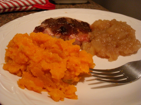 Smashed Vanilla Sweet Potatoes